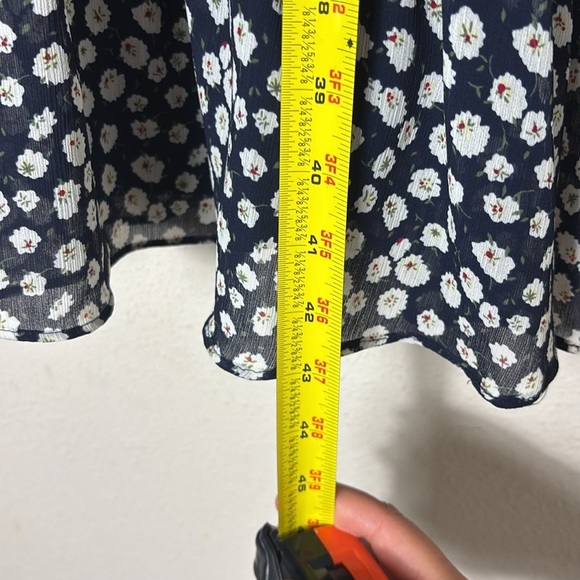 J. Crew Floral Print tiered midi dress size 00 - Picture 11 of 13